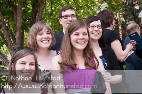 The Omaha Central High School girls (and one boy): Julia Miller, Laura Hendee, Andrew Danford, Alissa Fitch, and Quinn Corbin.